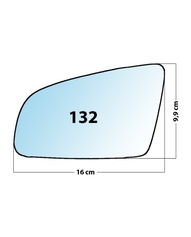 Specchietto di ricambio SX-lato Guidatore