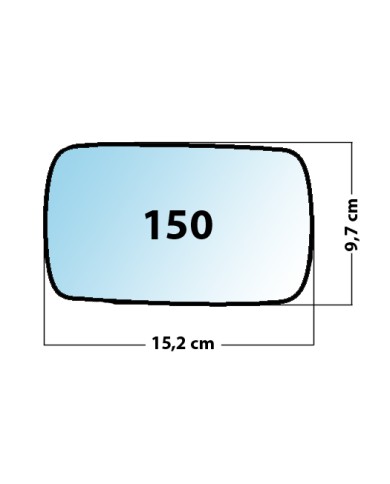 Specchietto di ricambio SX-lato Guidatore