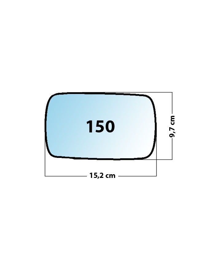 Specchietto di ricambio SX-lato Guidatore