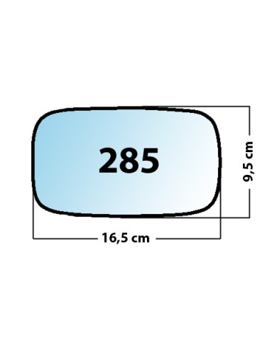 Specchietto di ricambio SX-lato Guidatore