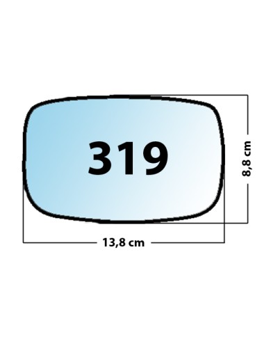 Specchietto di ricambio SX-lato Guidatore