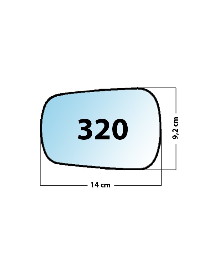 Specchietto di ricambio SX-lato Guidatore
