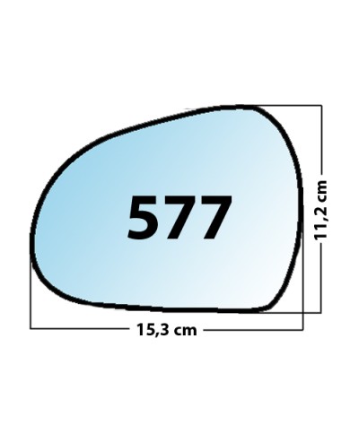 Specchietto di ricambio SX-lato Guidatore