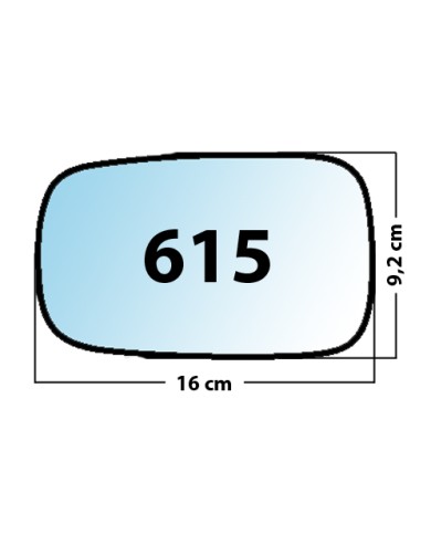 Specchietto di ricambio SX-lato Guidatore