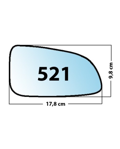 copy of Specchietto di ricambio SX-lato guidatore