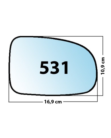 copy of Specchietto di ricambio SX-lato guidatore