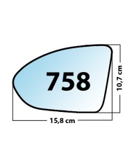 Specchietto di ricambio SX-lato Guidatore