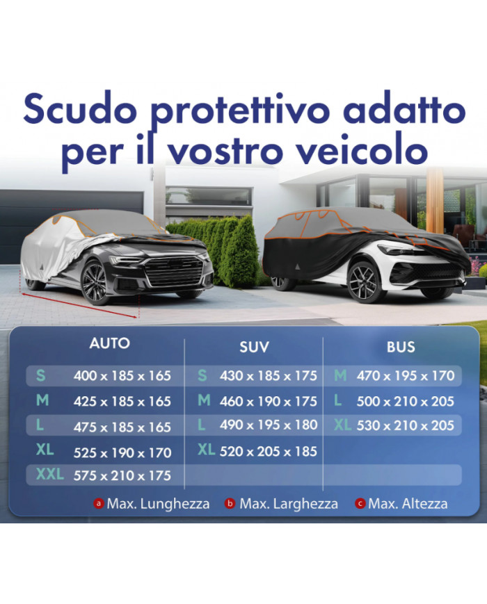 Telo antigrandine Walser per suv