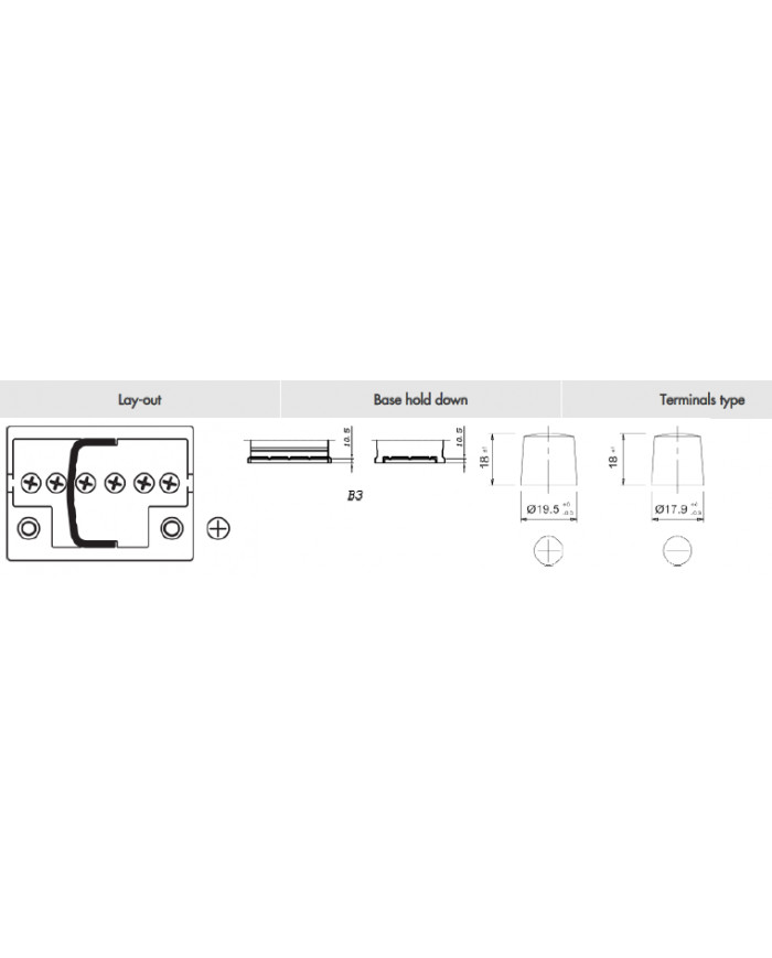 Batteria Midac AGM 60Ah