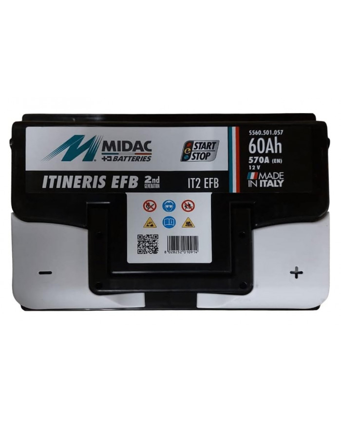 Batteria Midac EFB 60Ah