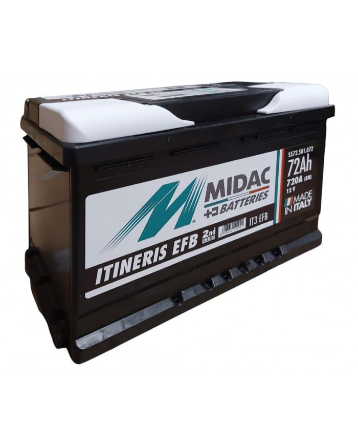 Batteria Midac EFB 72Ah