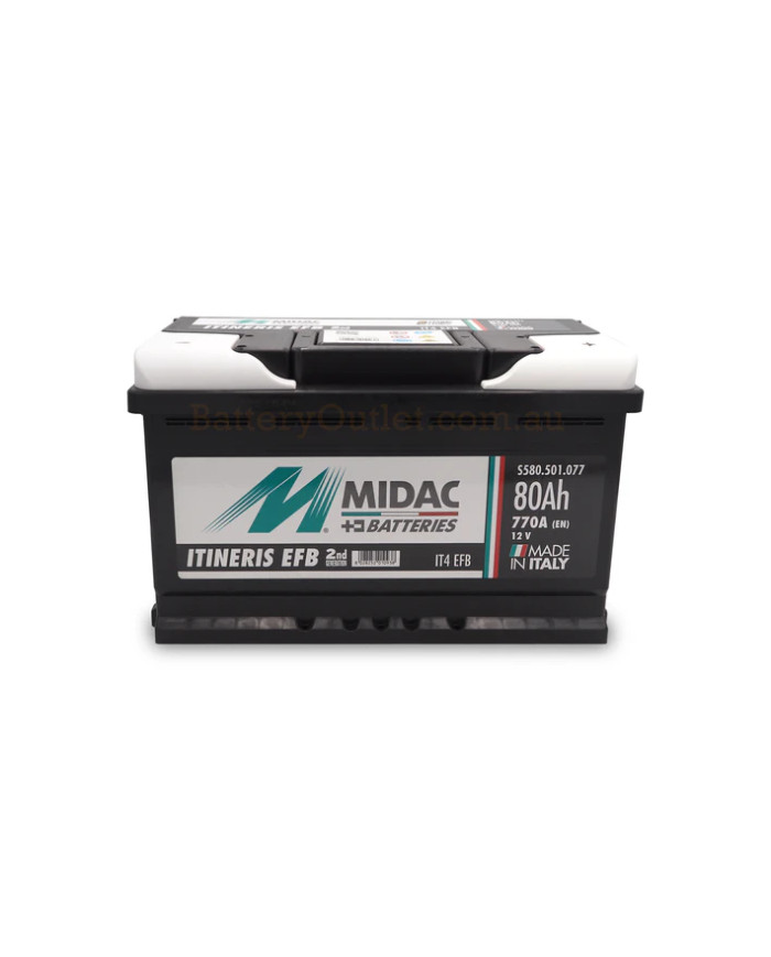 Batteria Midac EFB 80Ah